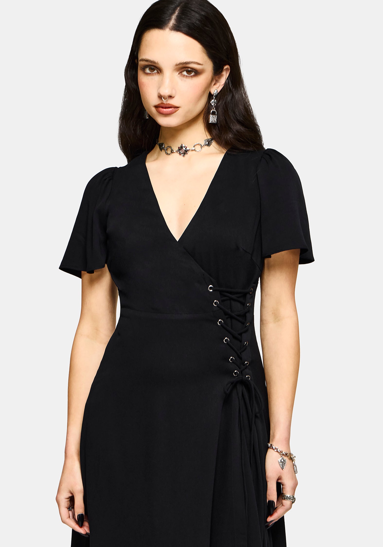 Sableine Wrap Midaxi Dress
