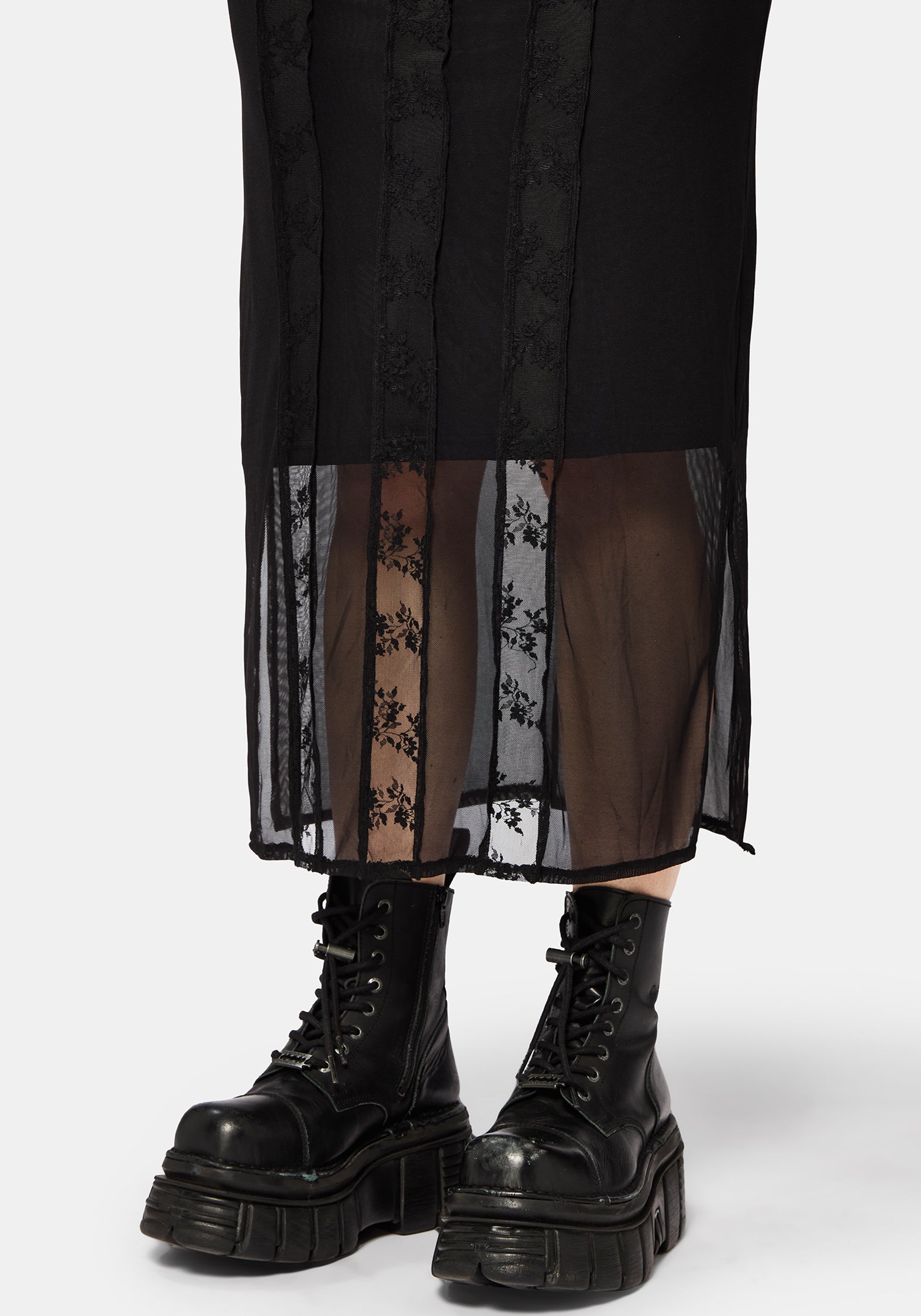 Shesha Mesh Midi Dress