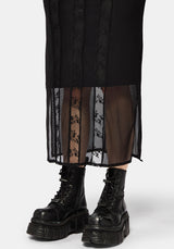 Shesha Mesh Midi Dress