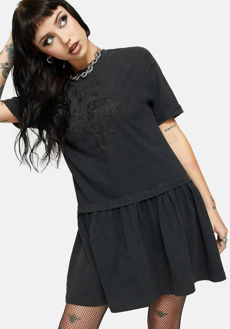 Saski Thorn Drop Waist Skater Dress – Disturbia