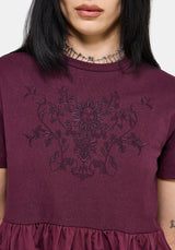 Trixie Embroidered Skater Dress