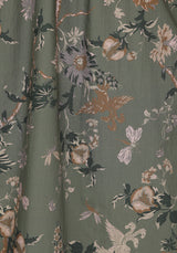 Poison Eden Print Cut Out Midi Dress