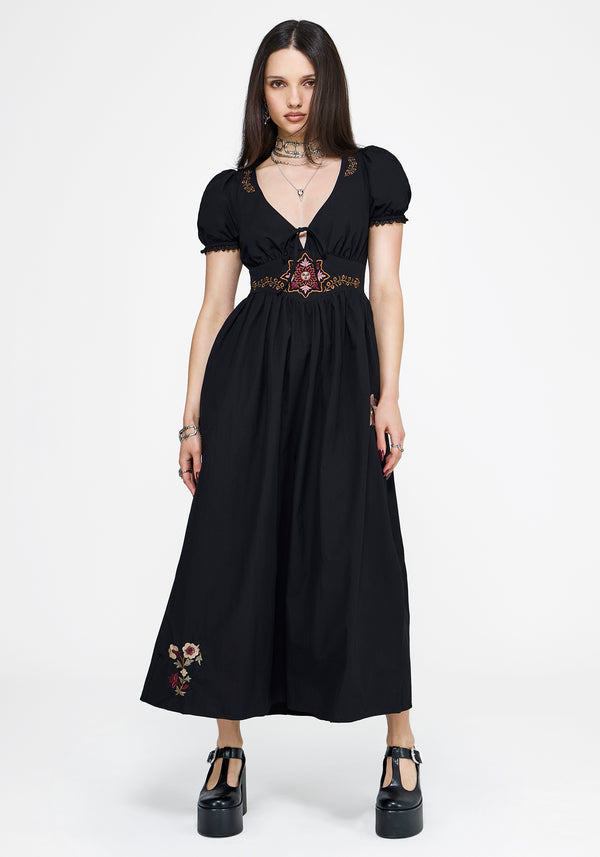 green emerald velvet dress The Isabel main image 0