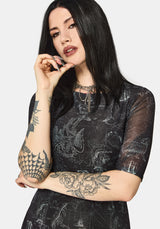 Kosmara Map Print Mini Dress