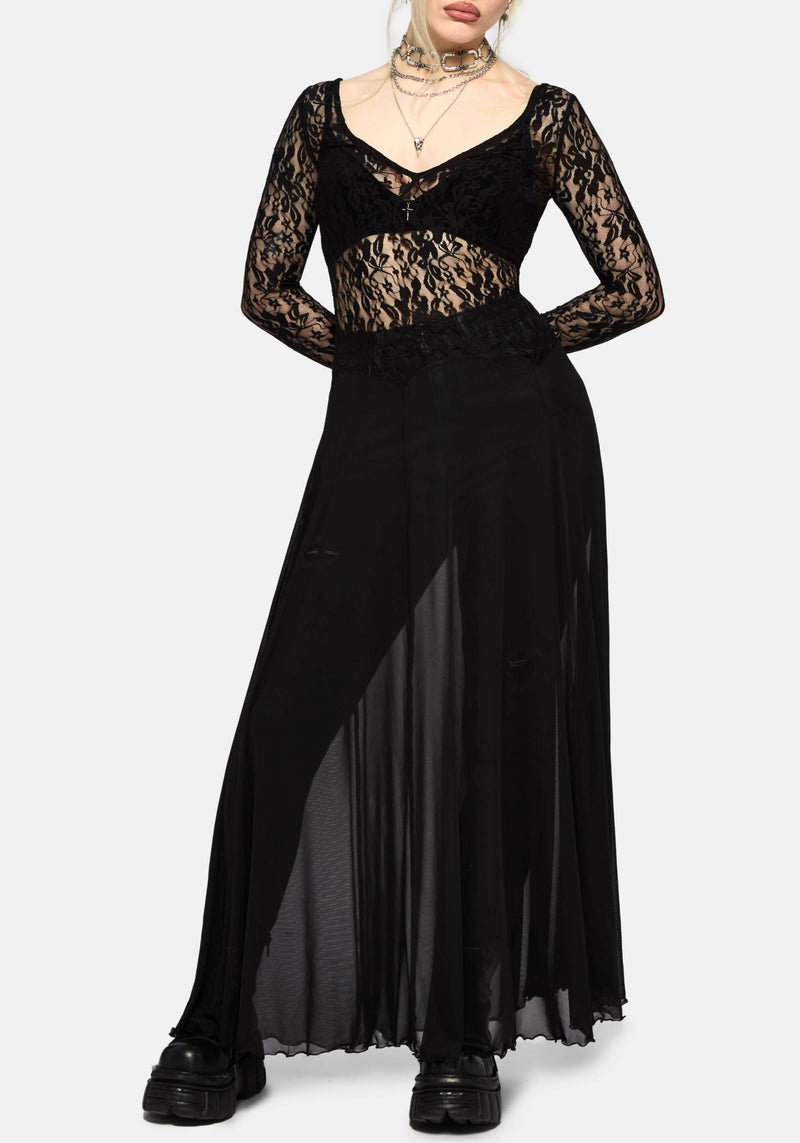 Eltharia Lace Bodice Maxi Dress Disturbia Eltharia Lace Bodice Maxi Dress Disturbia