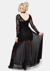 Eltharia Lace Bodice Maxi Dress UK 6