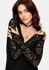 Neve Puff Sleeve Lace Midaxi Dress