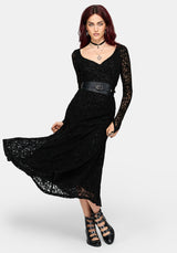 Neve Puff Sleeve Lace Midaxi Dress