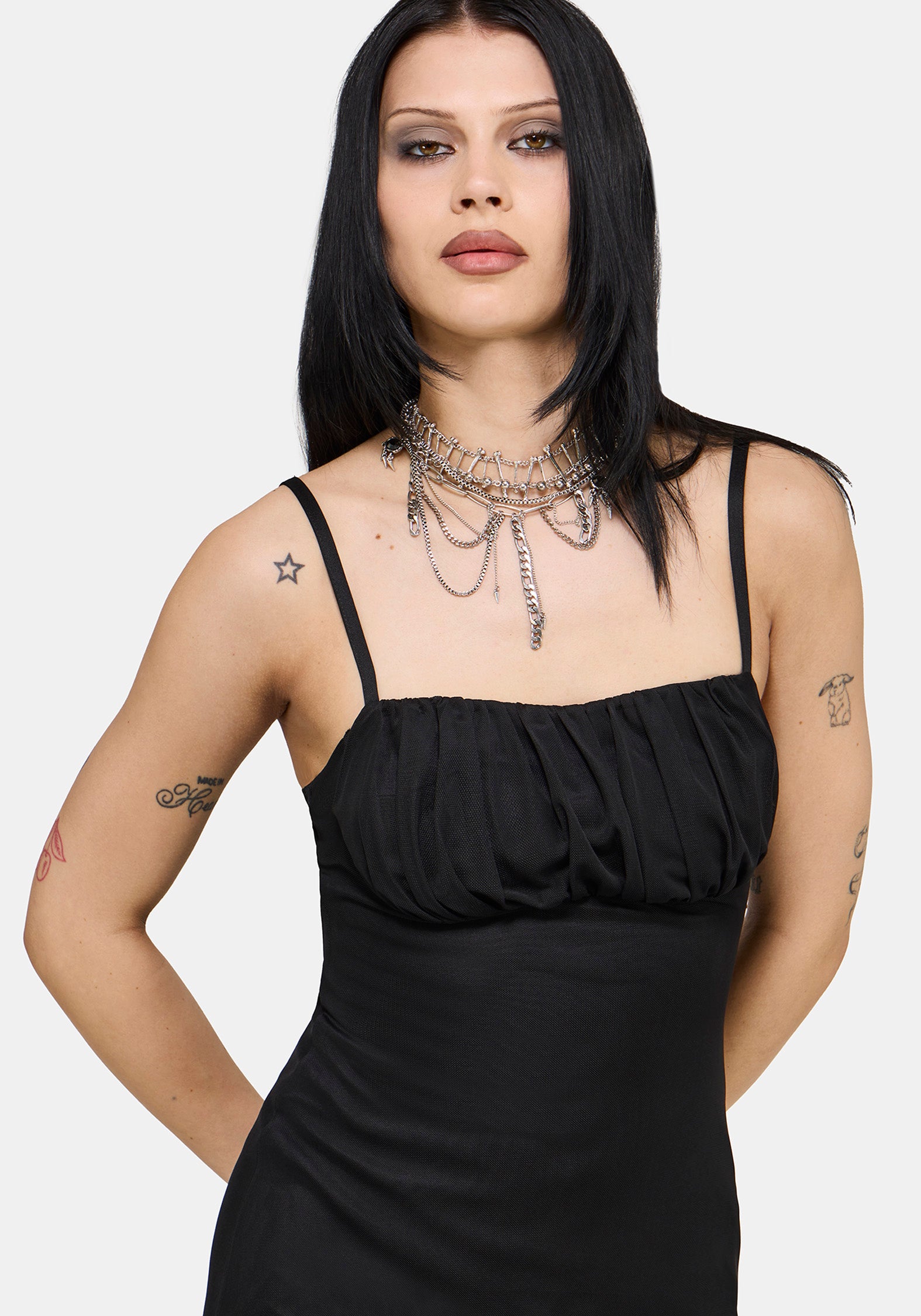 Druella Lace Cami Midaxi Dress – Disturbia