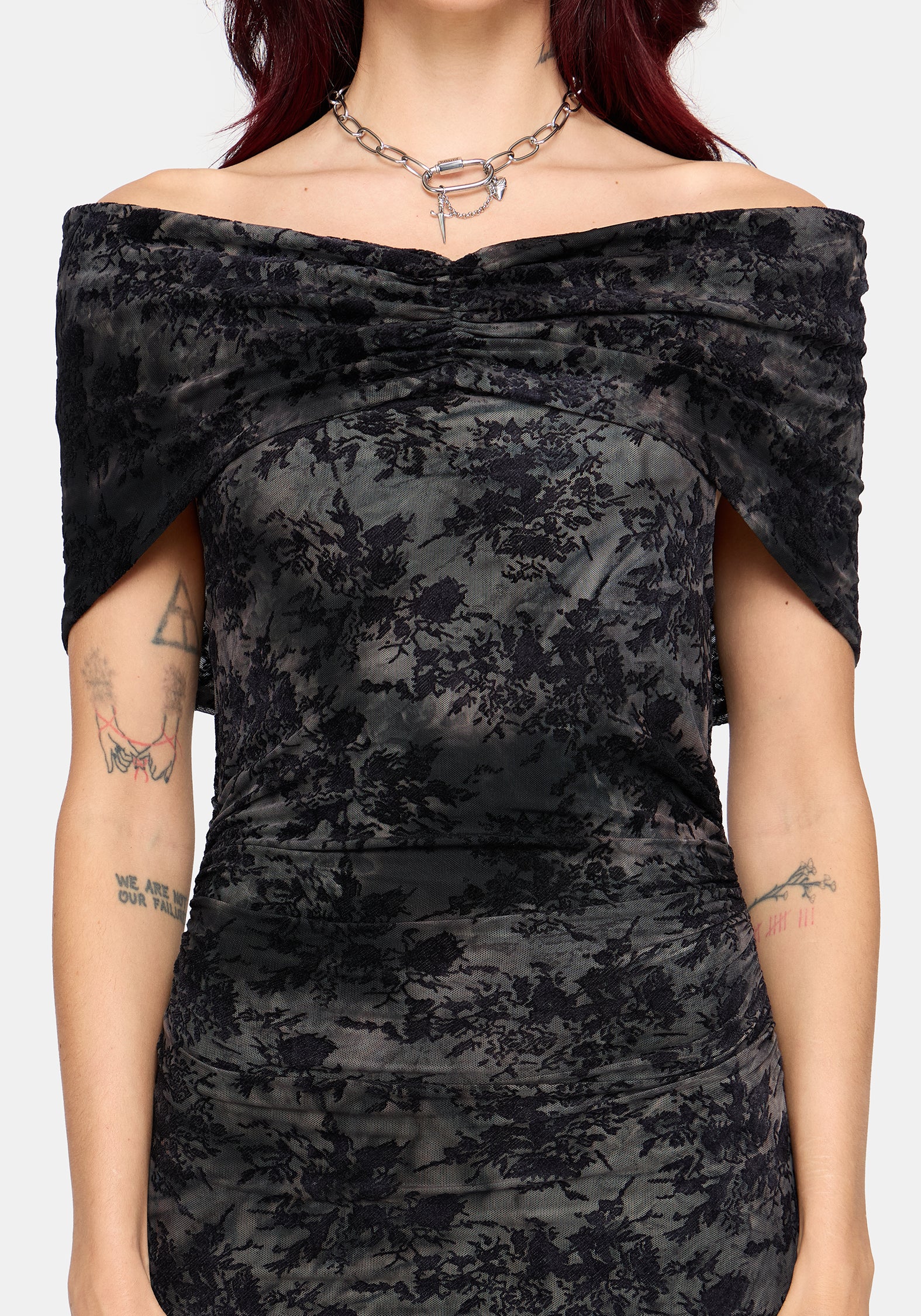 Floriana Hooded Bardot Midaxi Dress