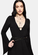 Millicent Chain Front Midi Dress