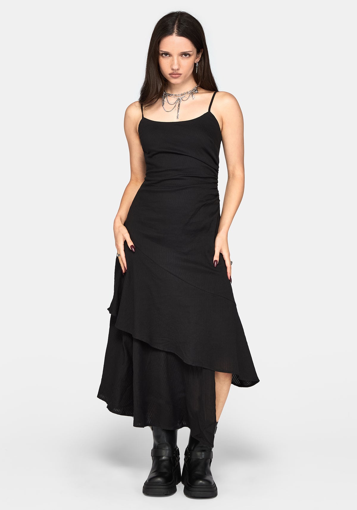 Liosa Cotton Stripe Cami Midaxi Dress