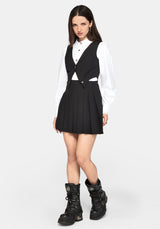 Aveline Waistcoat Pleated Mini Dress