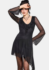 Sabriel Flute Sleeve Mini Dress