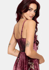 Zariah Sequin Velour Cami Midaxi Dress