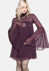 Noirelle Handkerchief Hem Chiffon Mini Dress UK 6