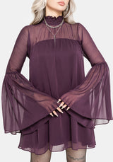 Noirelle Handkerchief Hem Chiffon Mini Dress UK 6