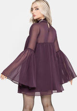 Noirelle Handkerchief Hem Chiffon Mini Dress UK 6