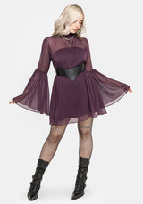Noirelle Handkerchief Hem Chiffon Mini Dress UK 6