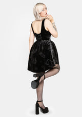 Orin Foiled Velour Mini Dress UK 6