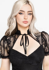 Velisse Lace Fixed Bodysuit Maxi Dress UK 6