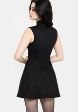 Vixelle Lace Up Front Cutout Mini Dress UK 6