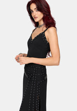 Emara Eyelet Piercing Belted Maxi Dress (Two-Piece Set) UK 6