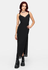 Emara Eyelet Piercing Belted Maxi Dress (Two-Piece Set) UK 6