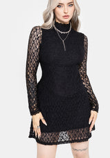 Amoura Boned Waist Corset Lace Mini Dress UK 6
