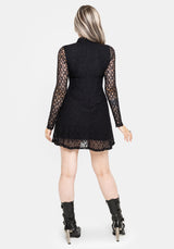 Amoura Boned Waist Corset Lace Mini Dress UK 6