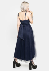 Lucinda Taffeta Embellished Belt Midaxi Dress UK 6