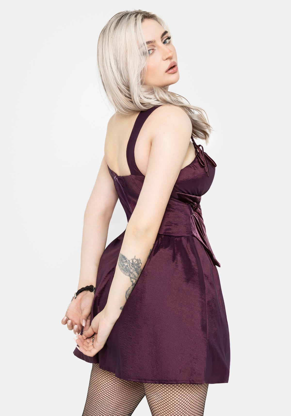 Julietta Ruched Bust Corseted Mini Puffball Dress UK 6