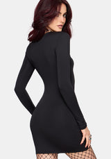 Lenora Cutout Barbell Hardware Mini Dress