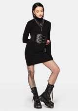Amata Flared Sleeve Mini Dress