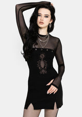 Harper Eyelet Cross-Over Mini Dress UK 6