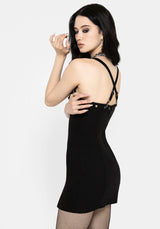 Harper Eyelet Cross-Over Mini Dress UK 6