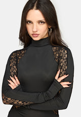 Adalyn Lace Panelled Bodycon Mini Dress UK 6
