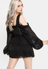 Lilet Boho Embroidered Corset Mini Dress UK 6