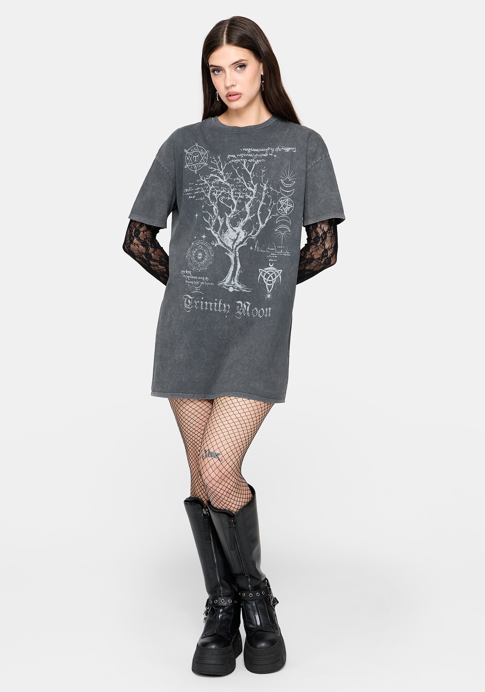 Trinity Moon Graphic Tee Dress
