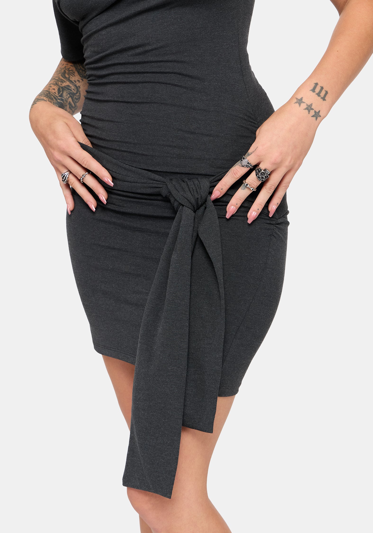 Kiona Tie Waist Mini Dress