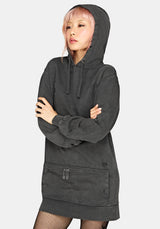 Nerezza Oversized Distressed Hoodie Dress
