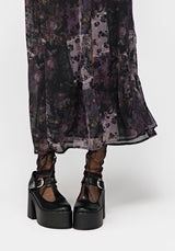 Iskra Mystic Floral Chiffon Midaxi Cami Dress