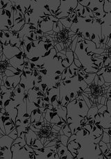 Deadly Nightshade Flocked Mesh Bodysuit