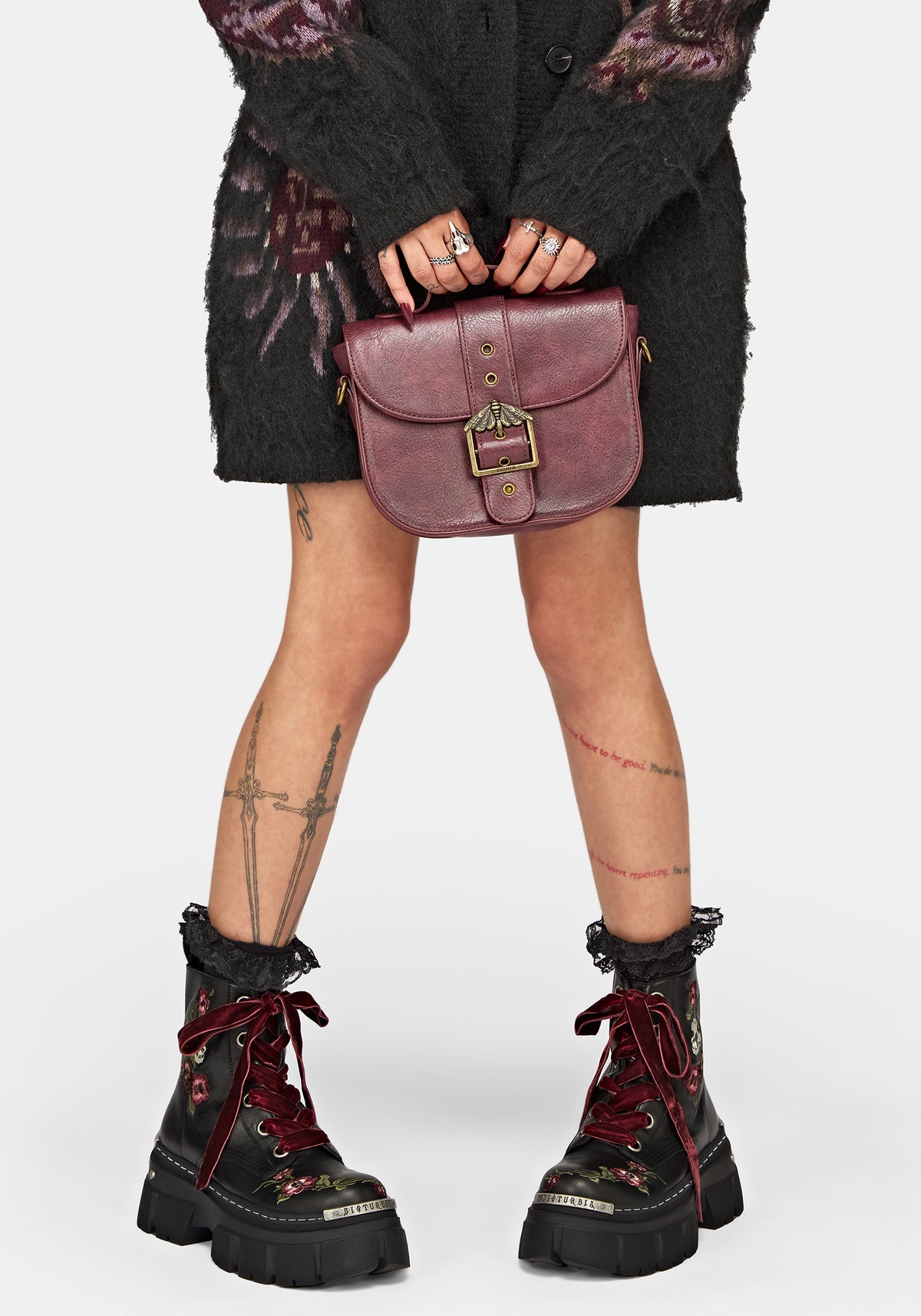 Drunella Embroidered Leather Boots UK 6