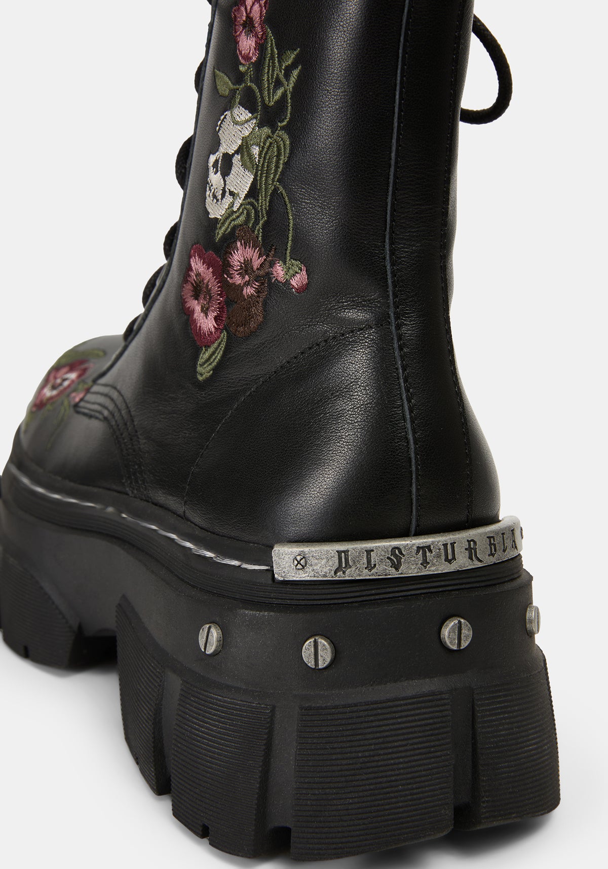Drunella Embroidered Leather Boots UK 6