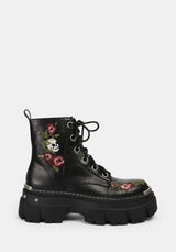 Drunella Embroidered Leather Boots