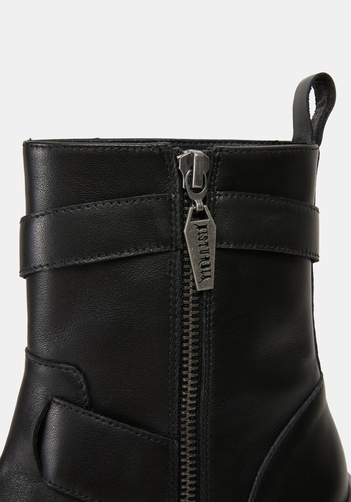 Grunora Buckled Leather Biker Boots UK 6