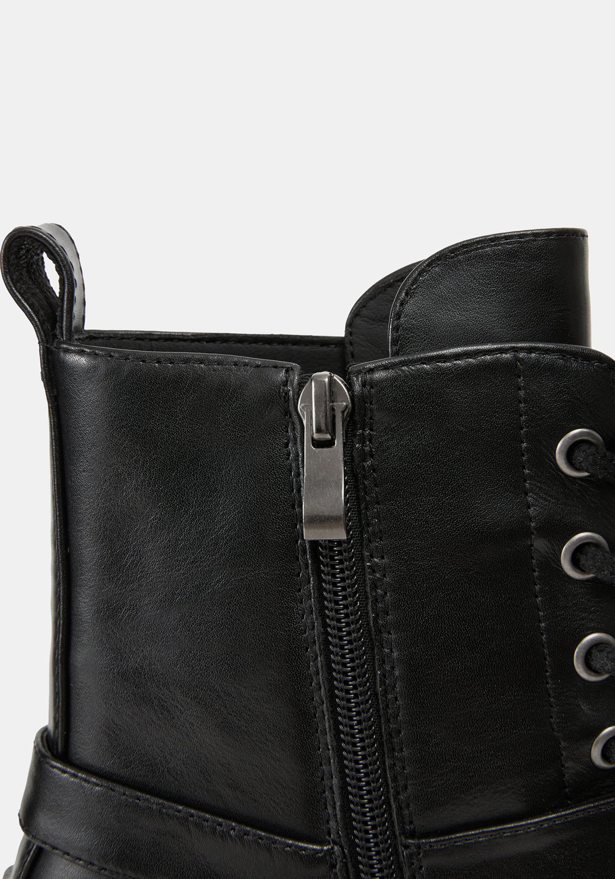 Wespair Leather Toe Cap Chain Boots UK 6