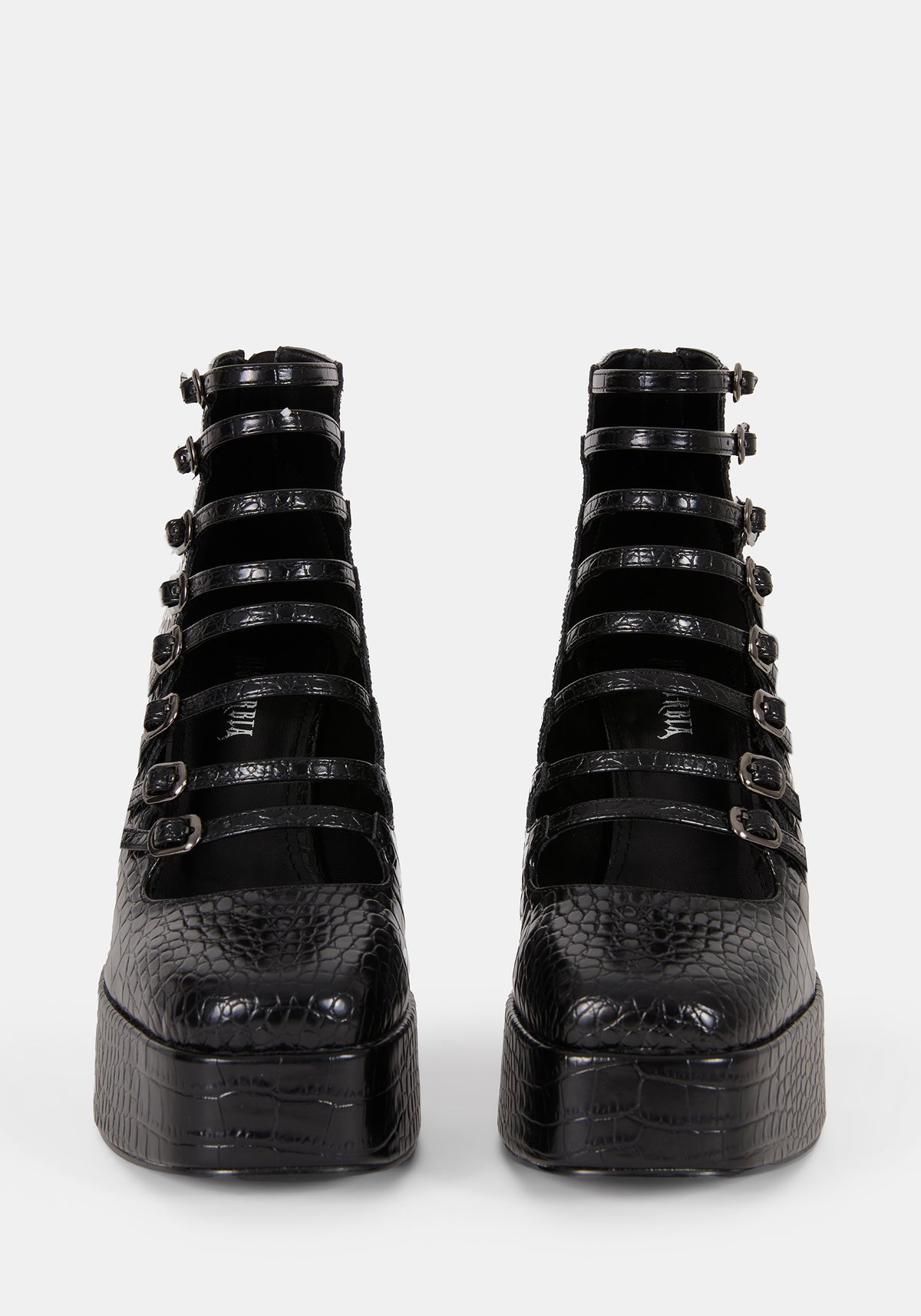 Scythera Multi Buckle Platform Heels UK 6