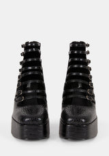 Scythera Multi Buckle Platform Heels UK 6